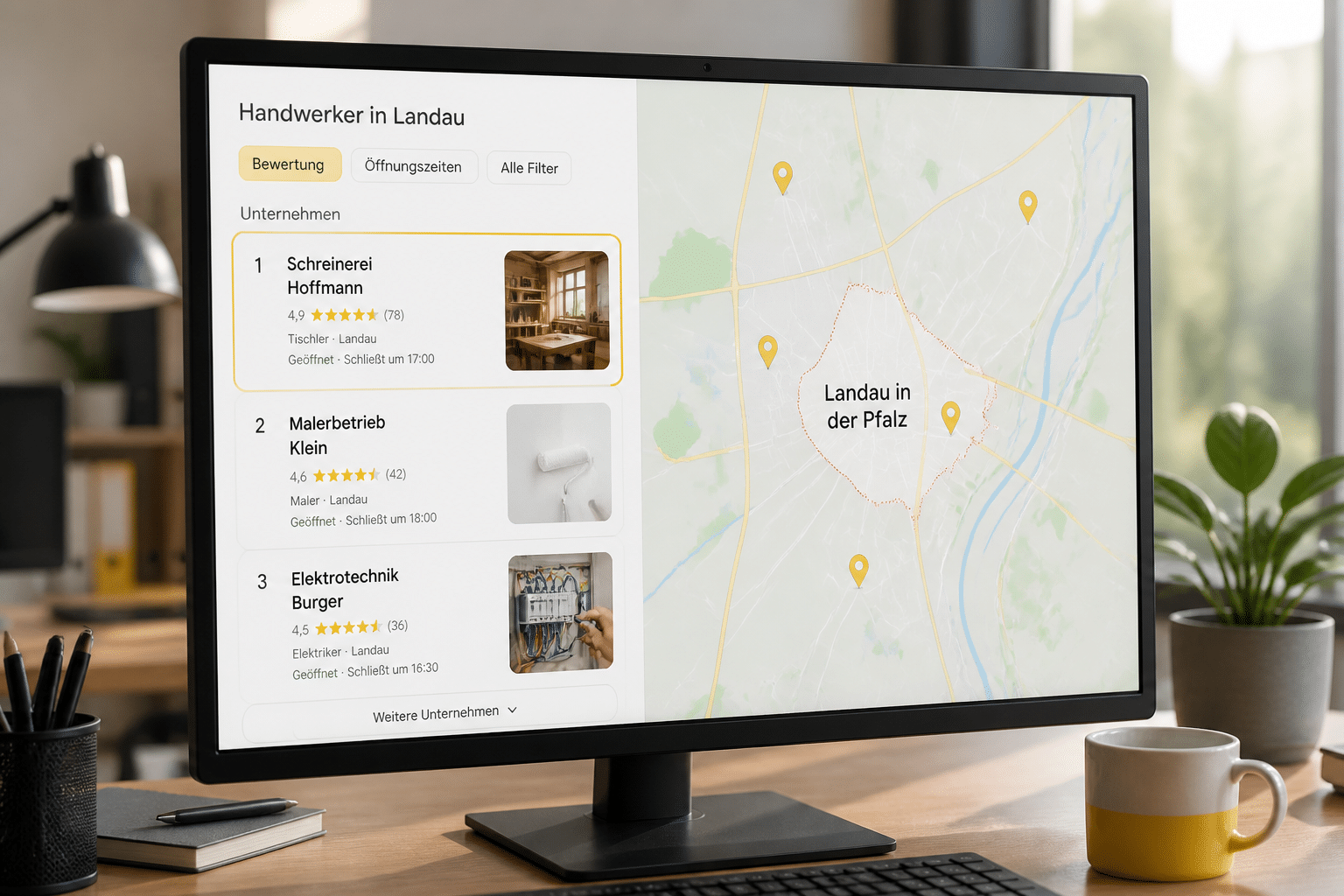 Local SEO Landau Karte